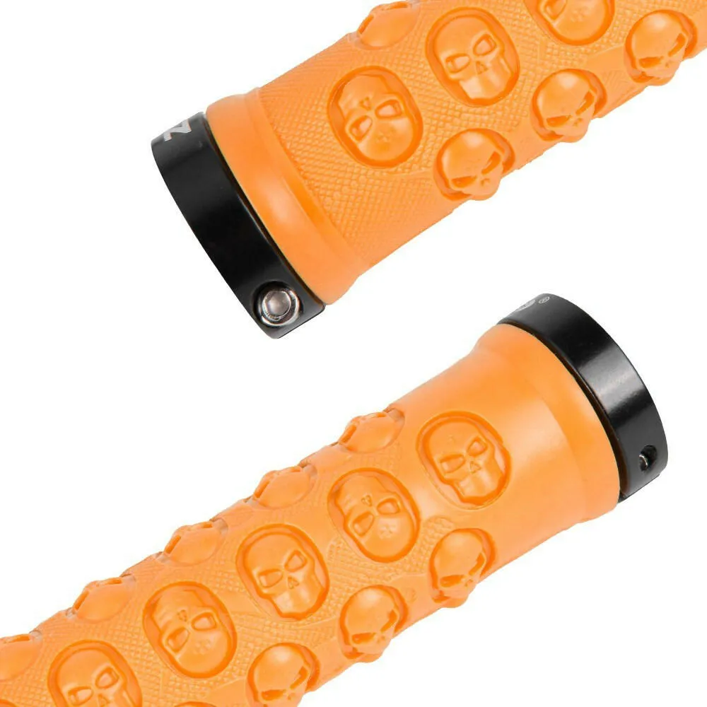 1 Pair MTB Handlebar Grips TPR Rubber Lock on Anti-slip Grips