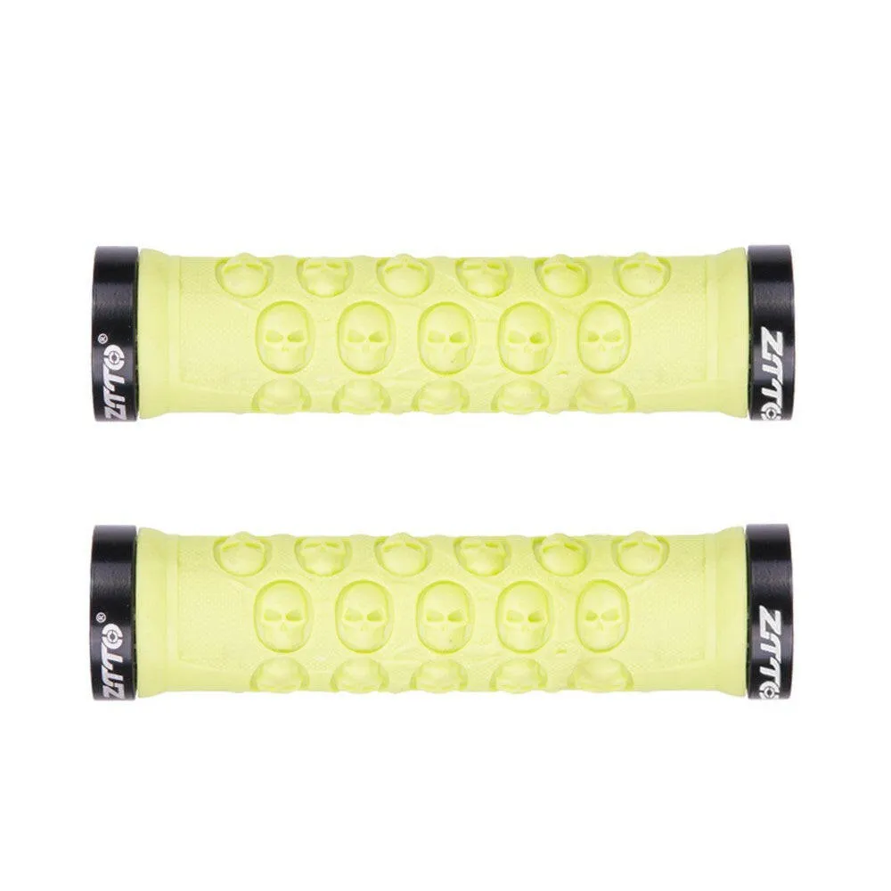 1 Pair MTB Handlebar Grips TPR Rubber Lock on Anti-slip Grips