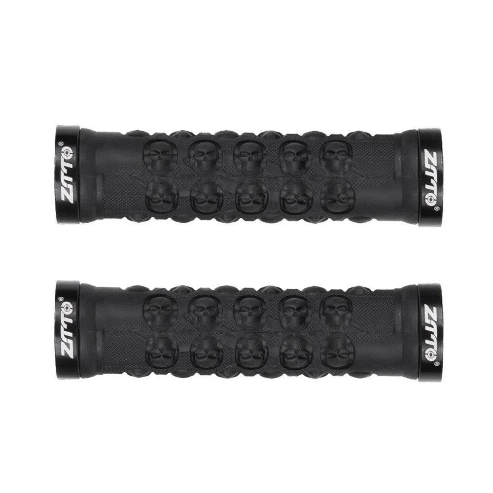 1 Pair MTB Handlebar Grips TPR Rubber Lock on Anti-slip Grips