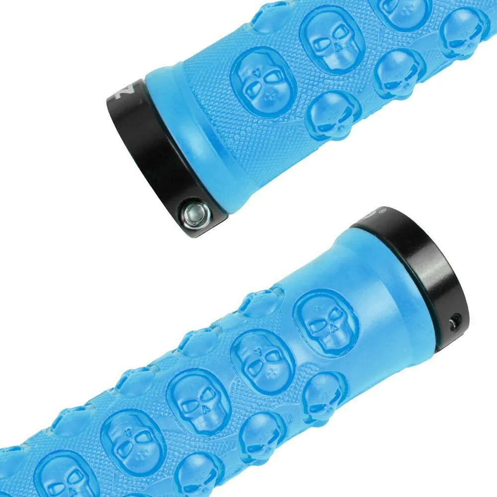 1 Pair MTB Handlebar Grips TPR Rubber Lock on Anti-slip Grips