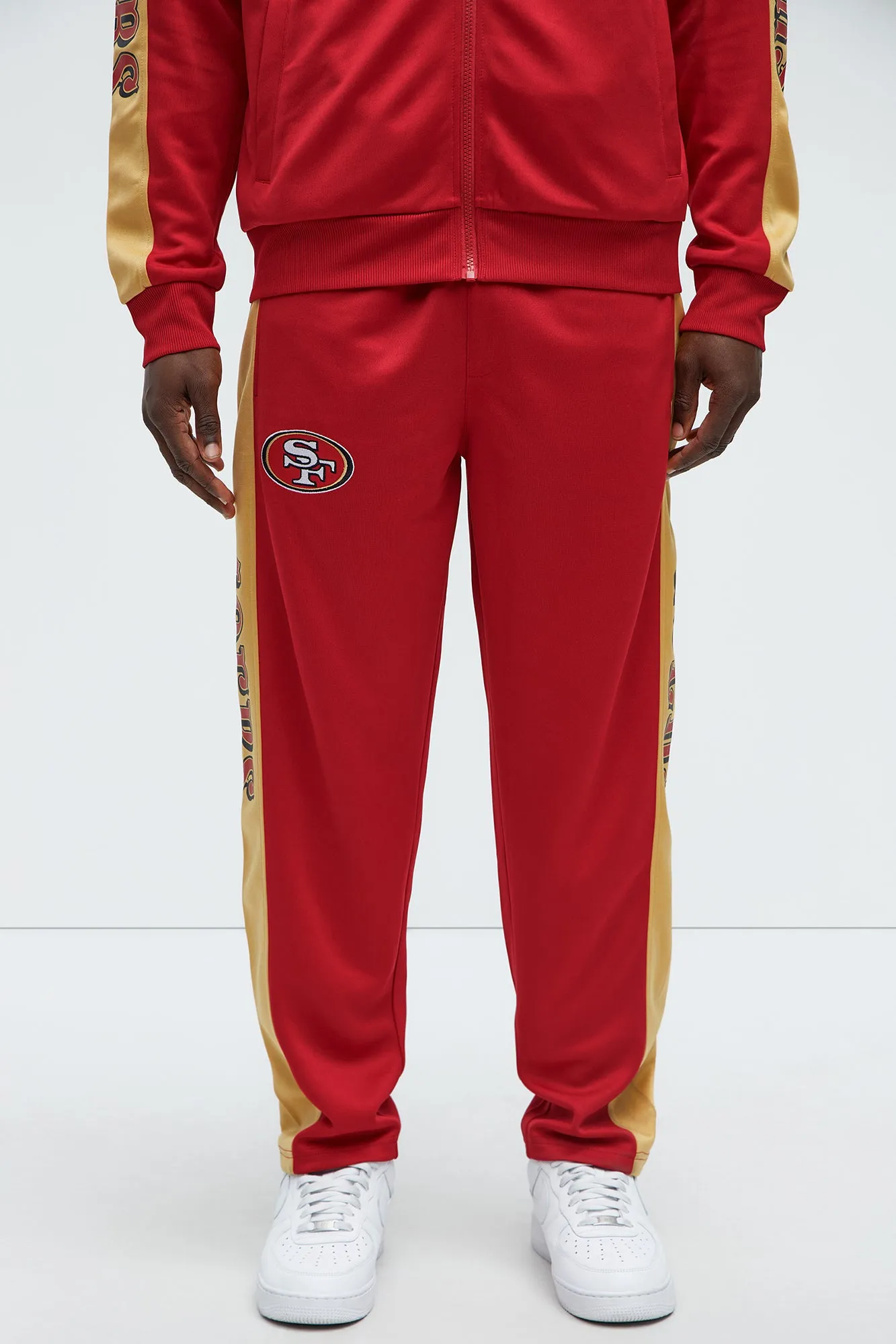 49ers Stand By Track Pants - Red/combo