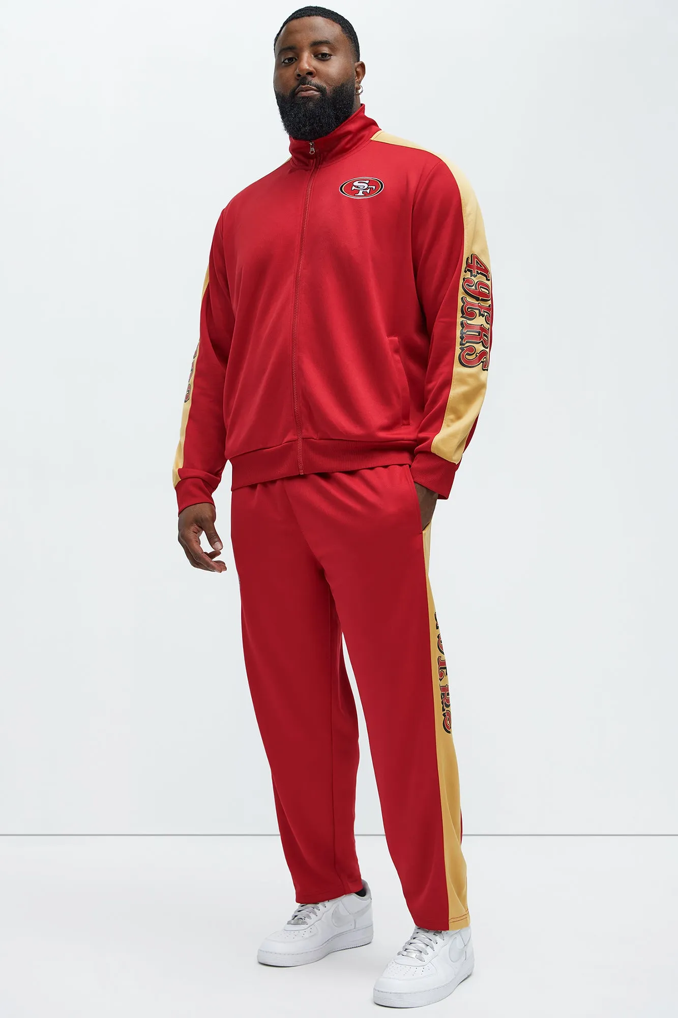 49ers Stand By Track Pants - Red/combo