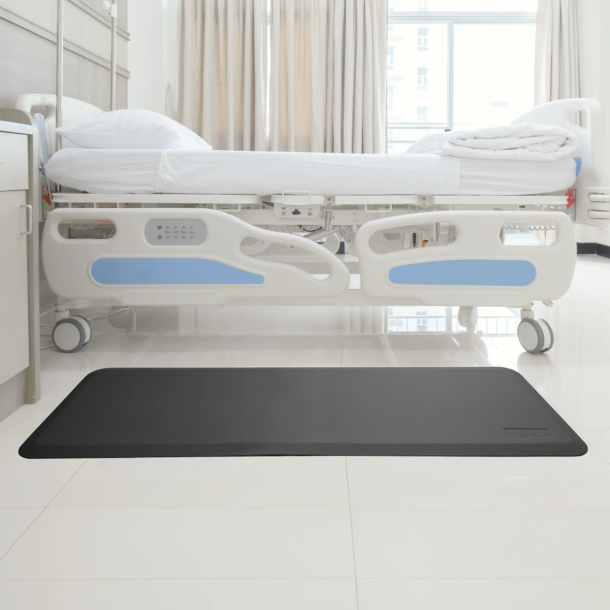 73" x 24" Bedside Non-Slip Fall Mat, Anti Skid Pad for Elderly