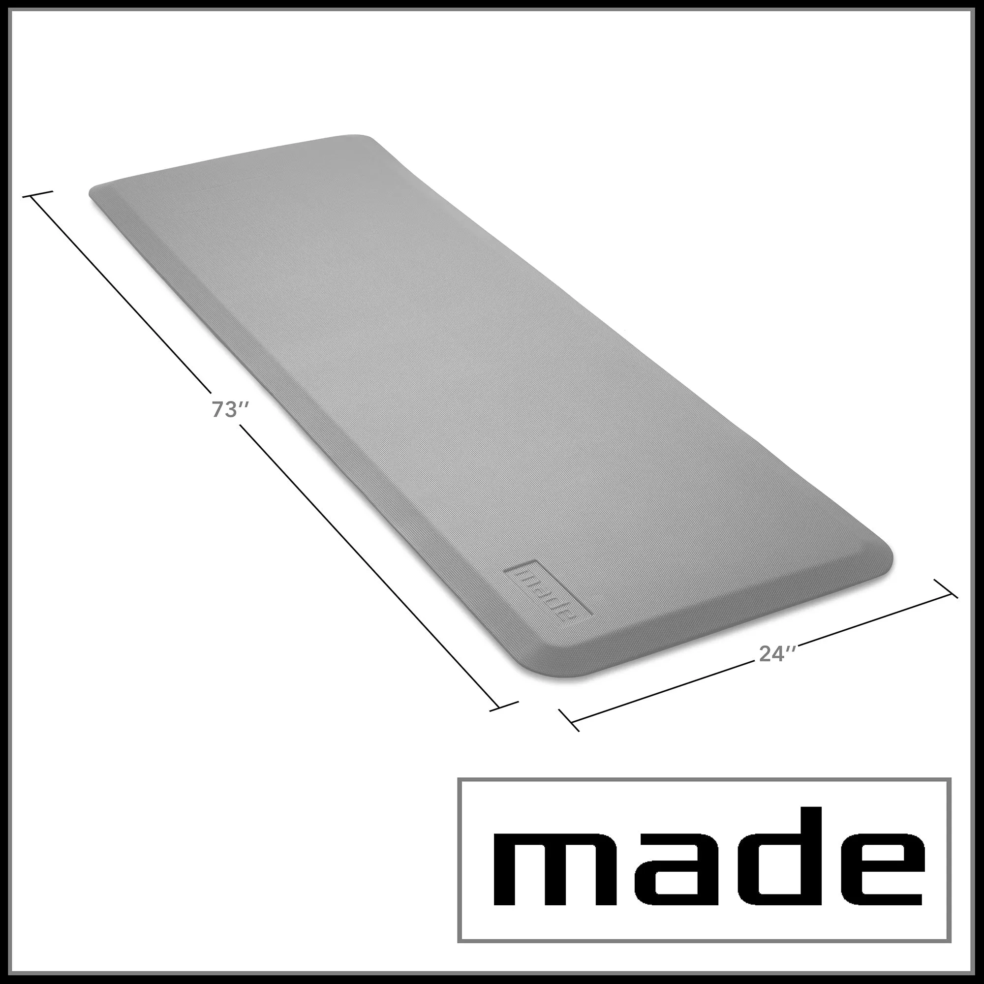 73" x 24" Bedside Non-Slip Fall Mat, Anti Skid Pad for Elderly