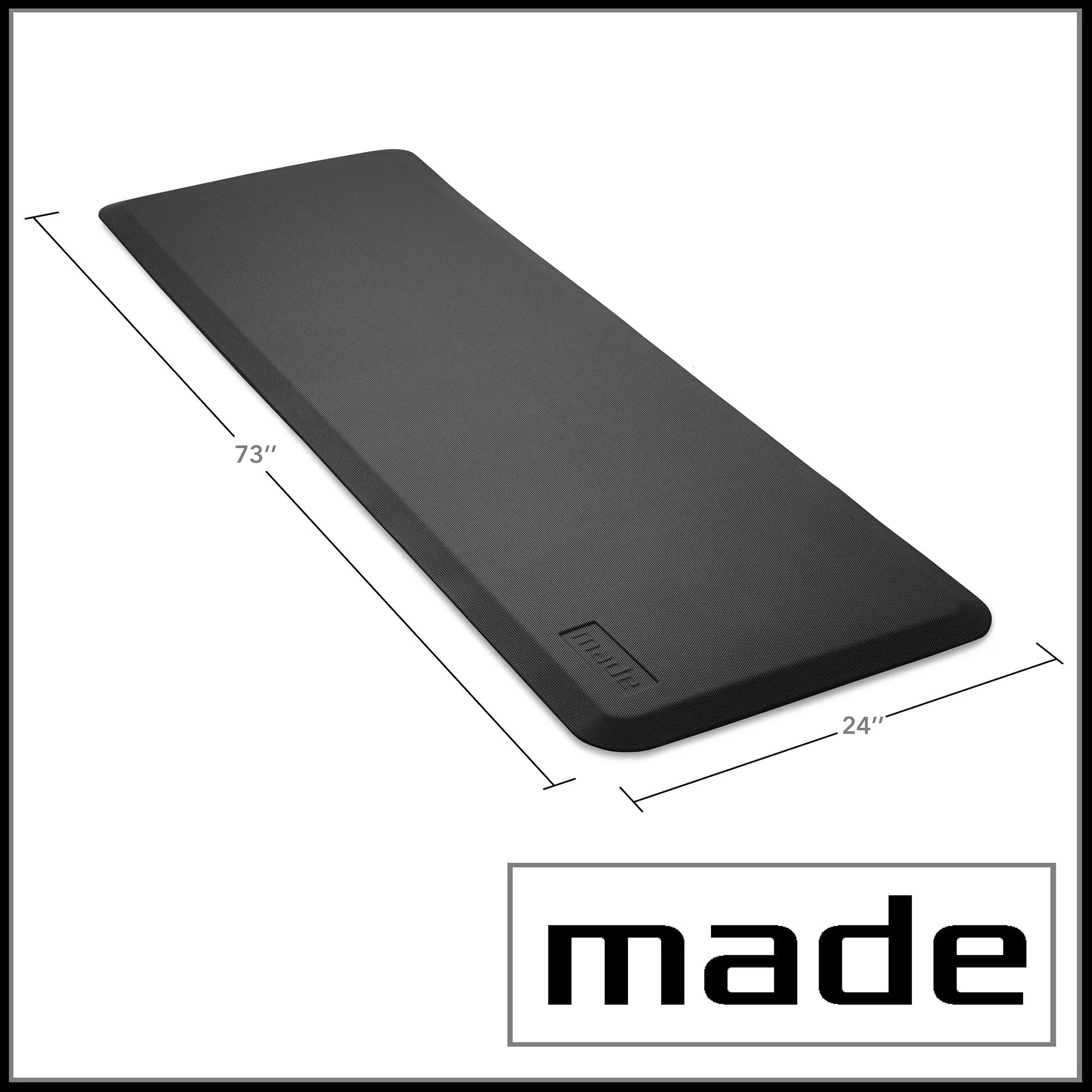 73" x 24" Bedside Non-Slip Fall Mat, Anti Skid Pad for Elderly