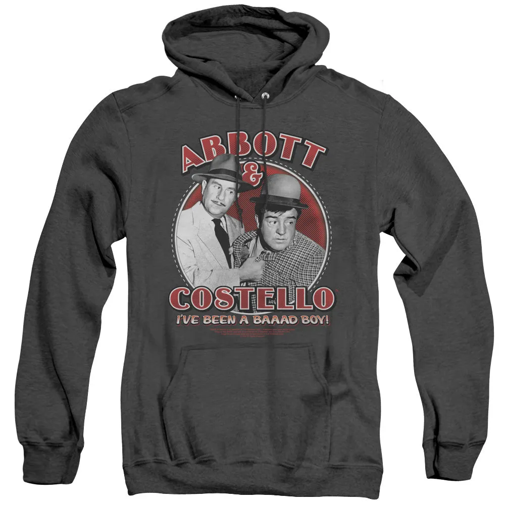 Abbott & Costello Bad Boy Mens Heather Hoodie Black