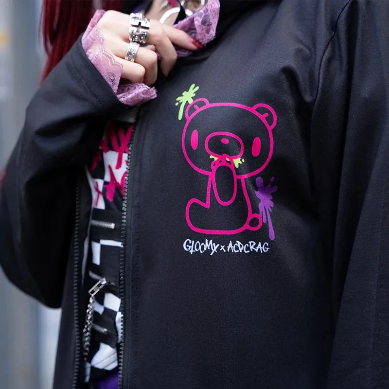 ACDC RAG & Gloomy Bear vivid bear ears hoodie