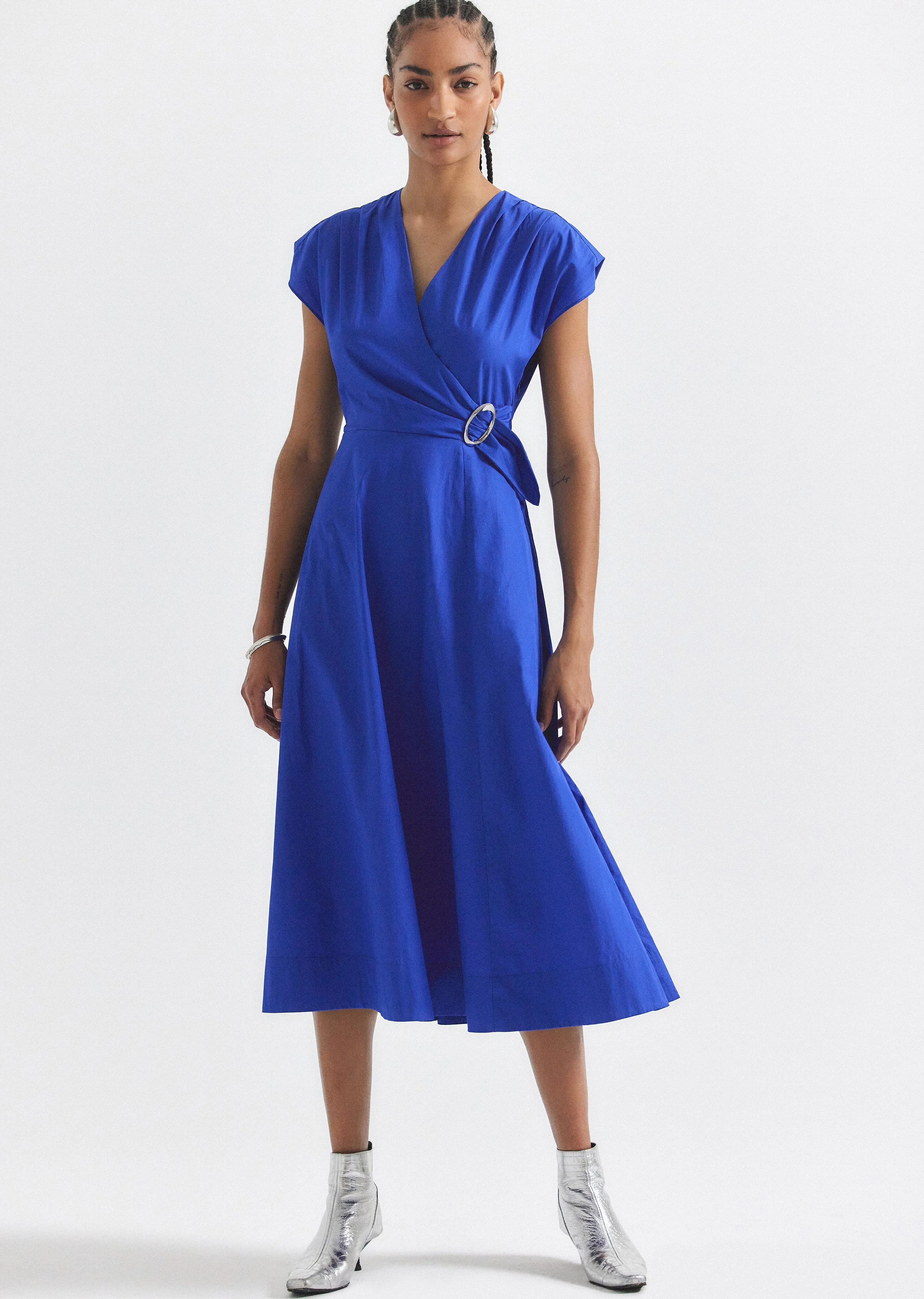 Aimee Wrap Dress - Topaz