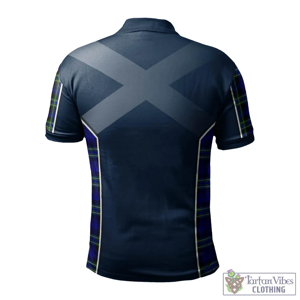 Arbuthnot Modern Tartan Men's Polo Shirt with Family Crest and Scottish Thistle Vibes Sport Style