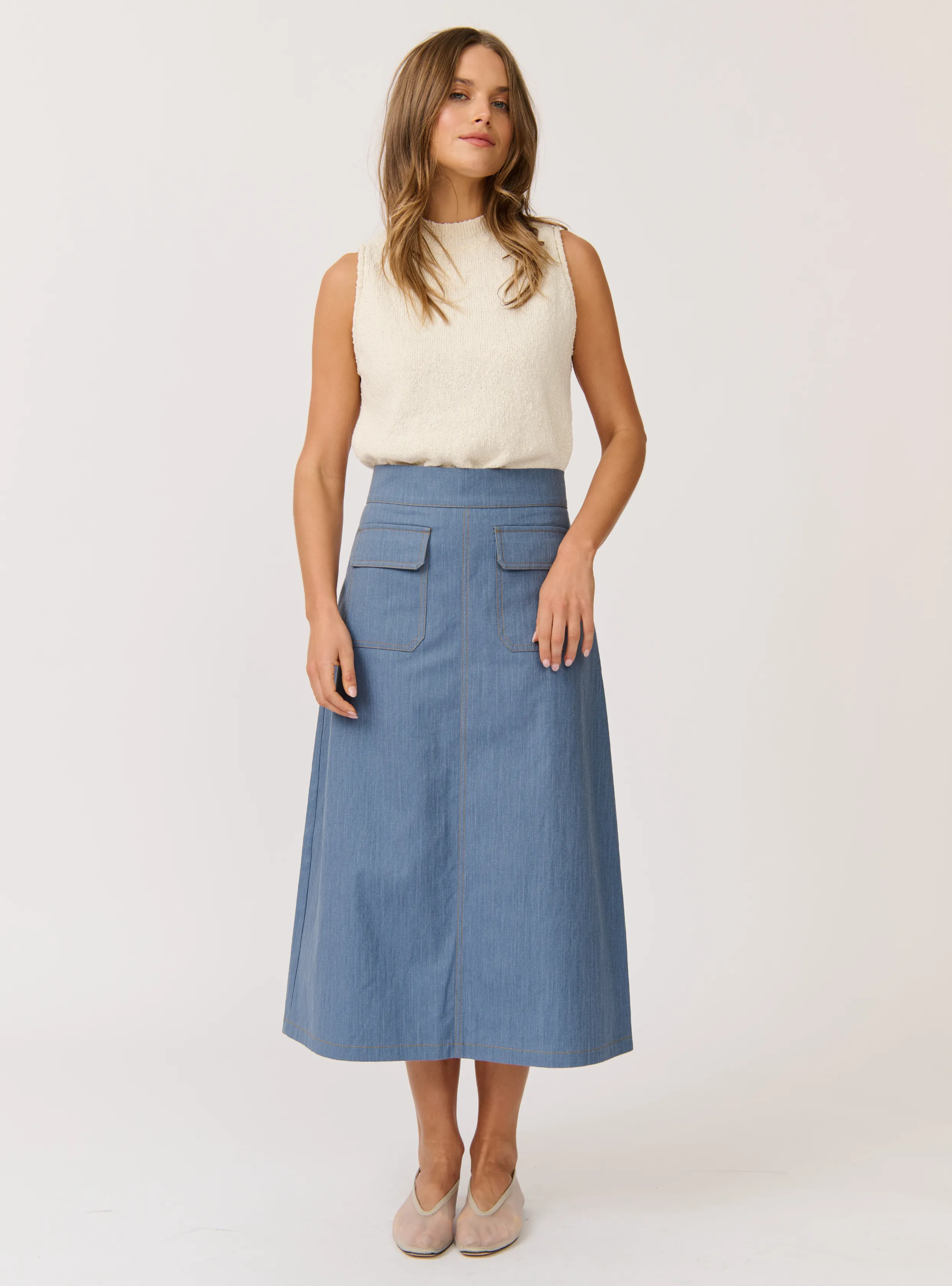 ASTRID SKIRT - Denim