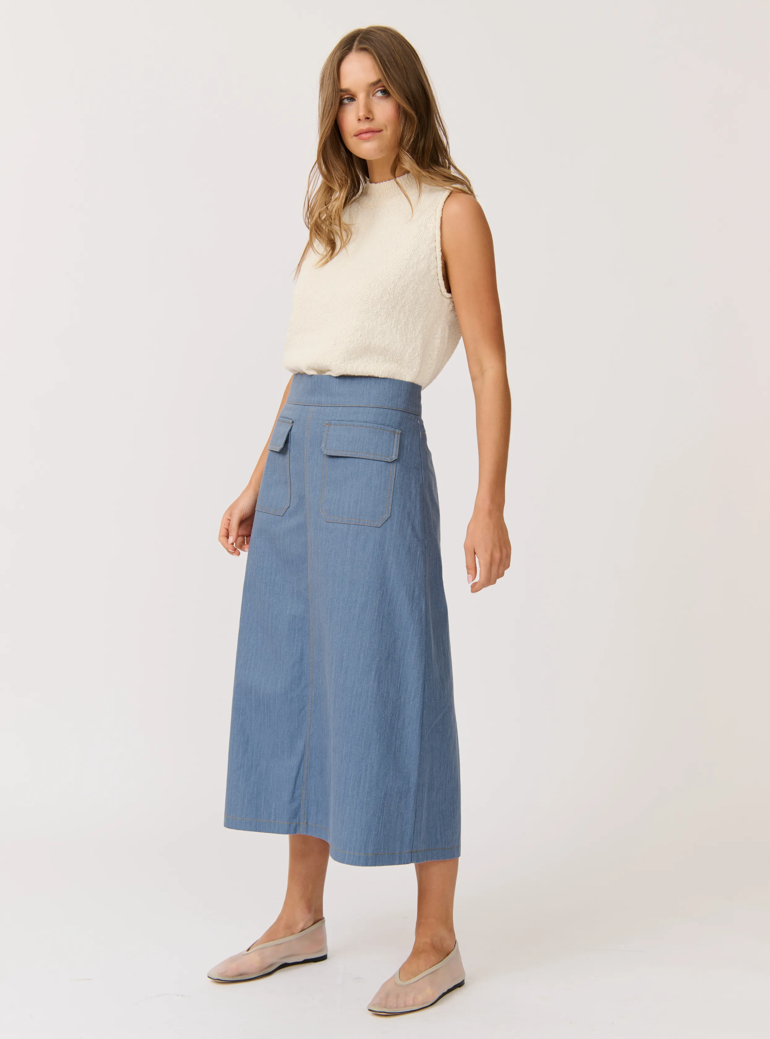 ASTRID SKIRT - Denim