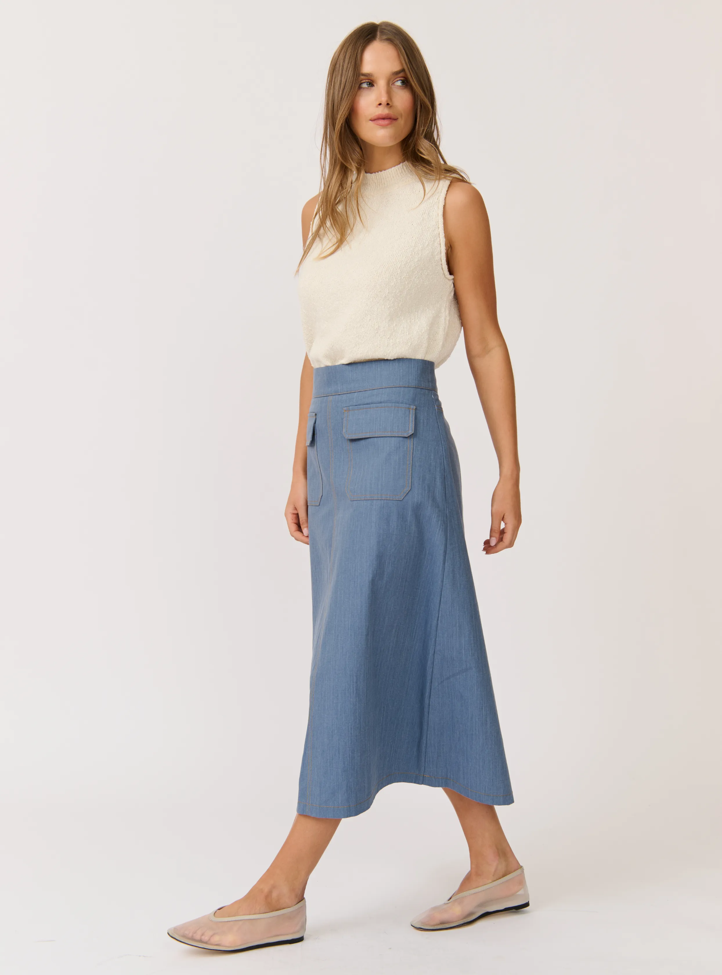 ASTRID SKIRT - Denim