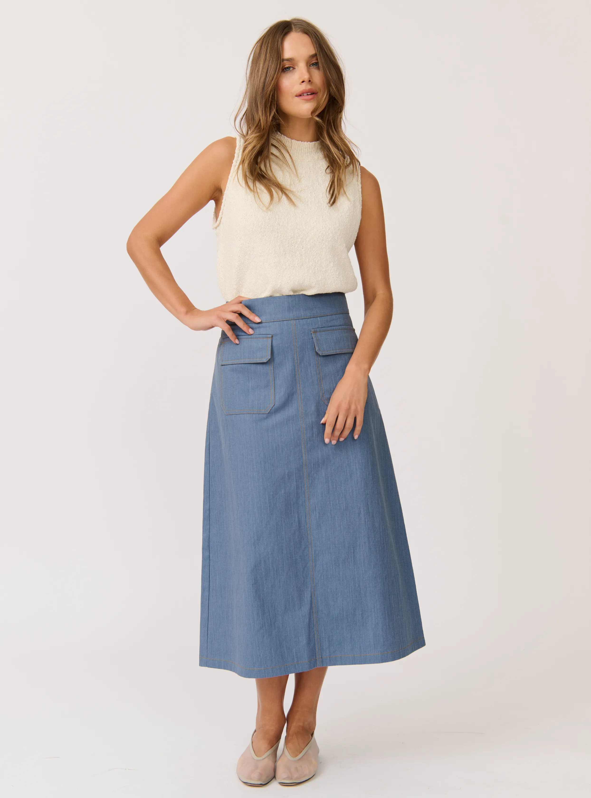 ASTRID SKIRT - Denim