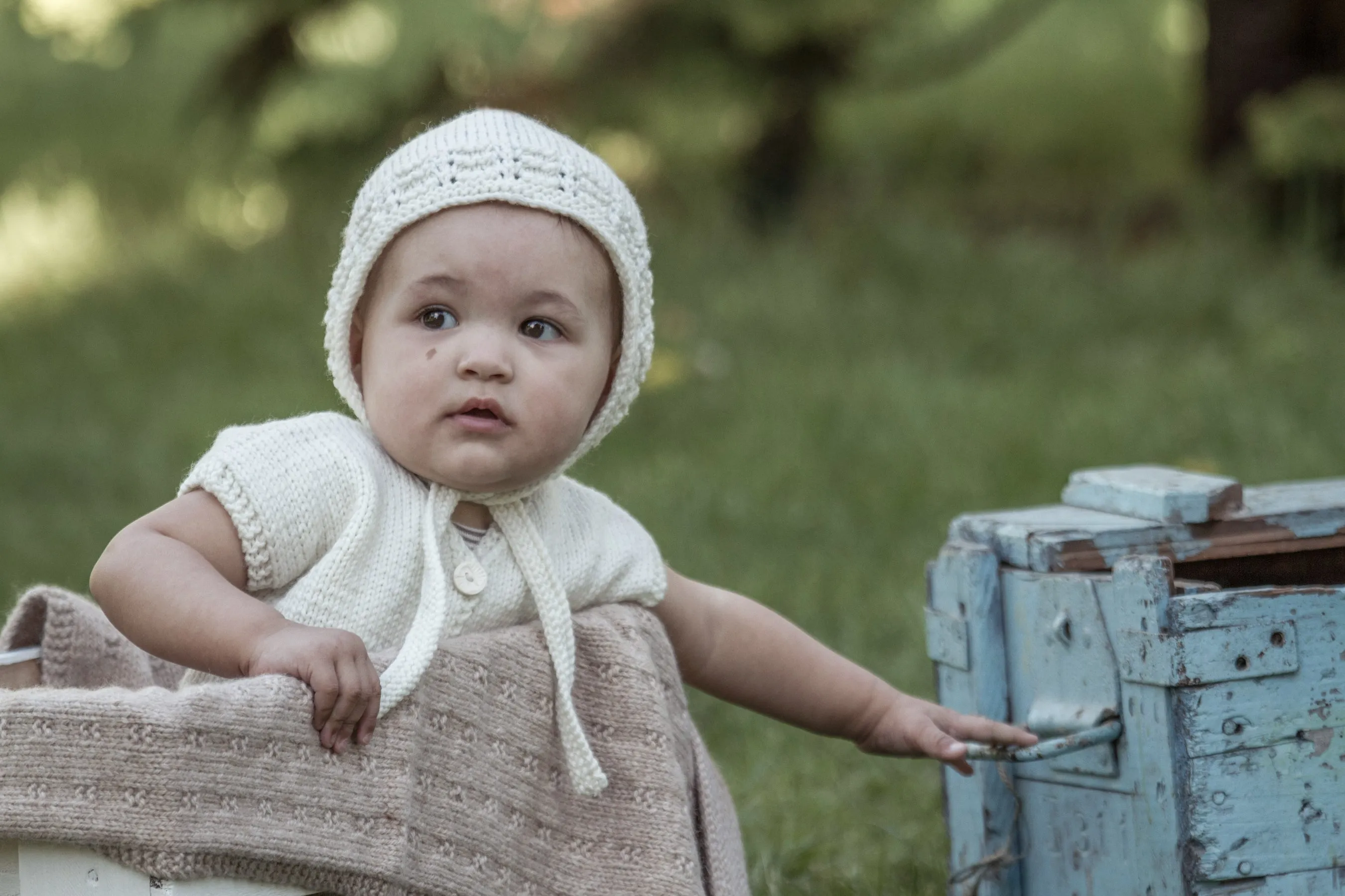 Ava Vest and Bonnet