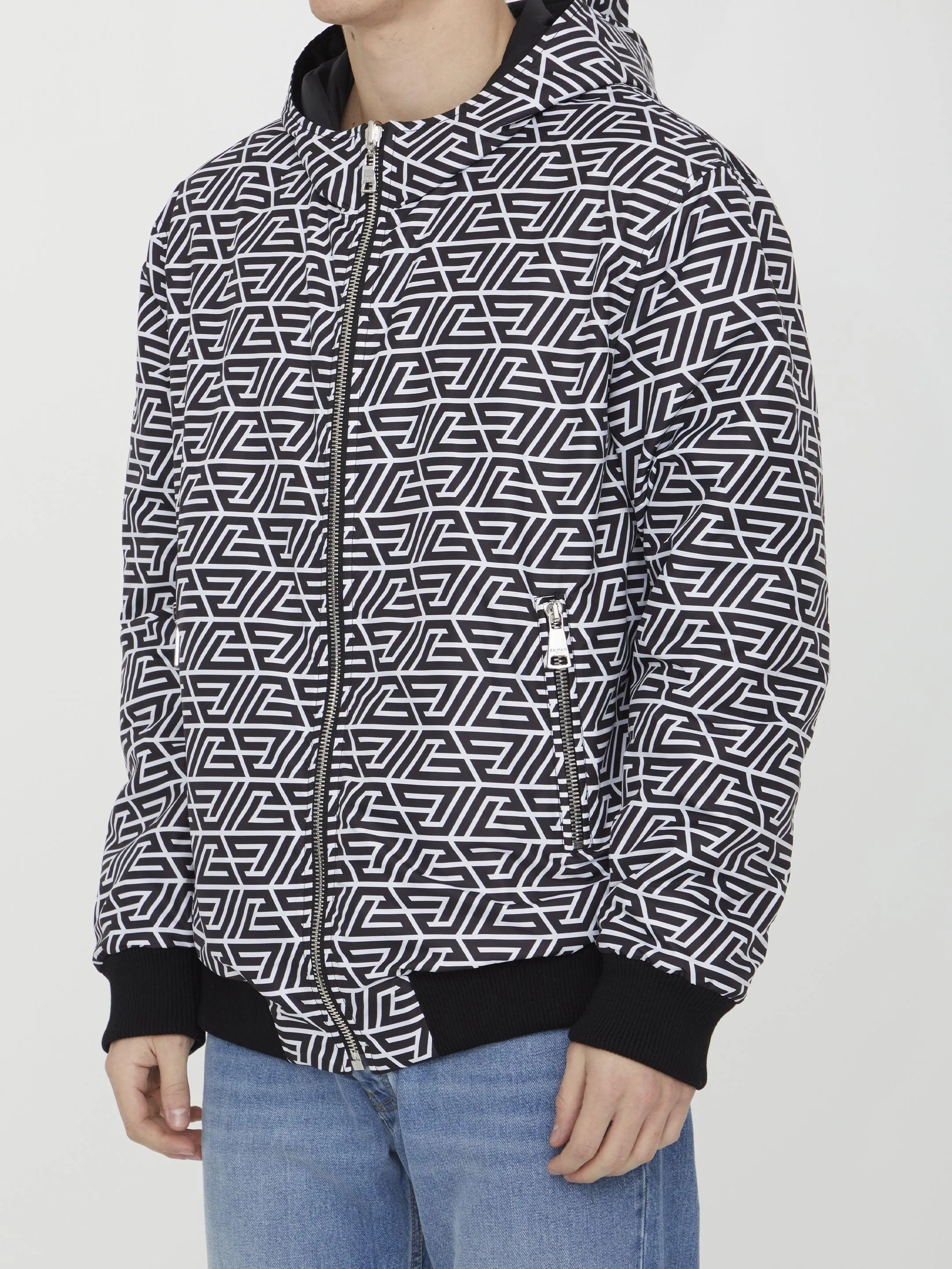 Balmain Reversible Nylon Bomber Jacket