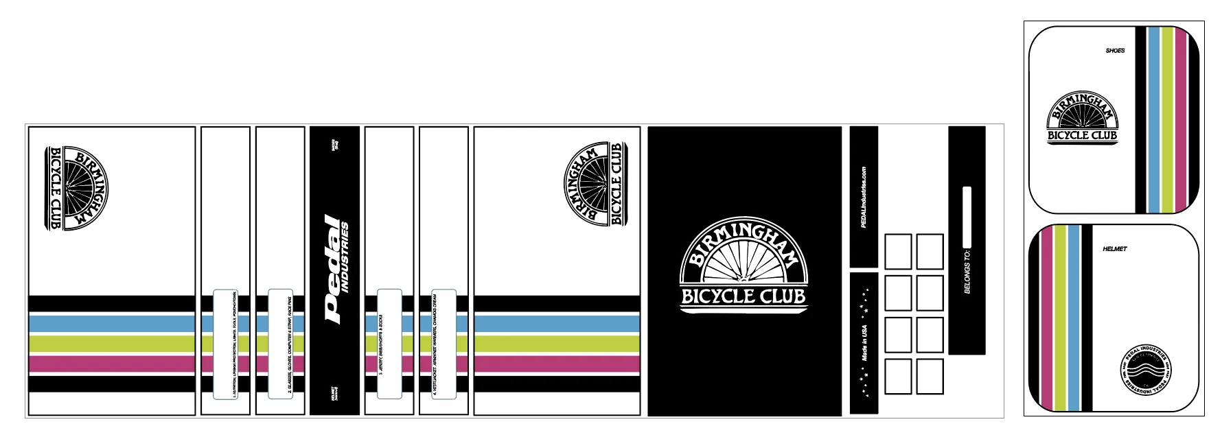 Birmingham Bicycle Club RACEDAY BAG™ - STRIPES