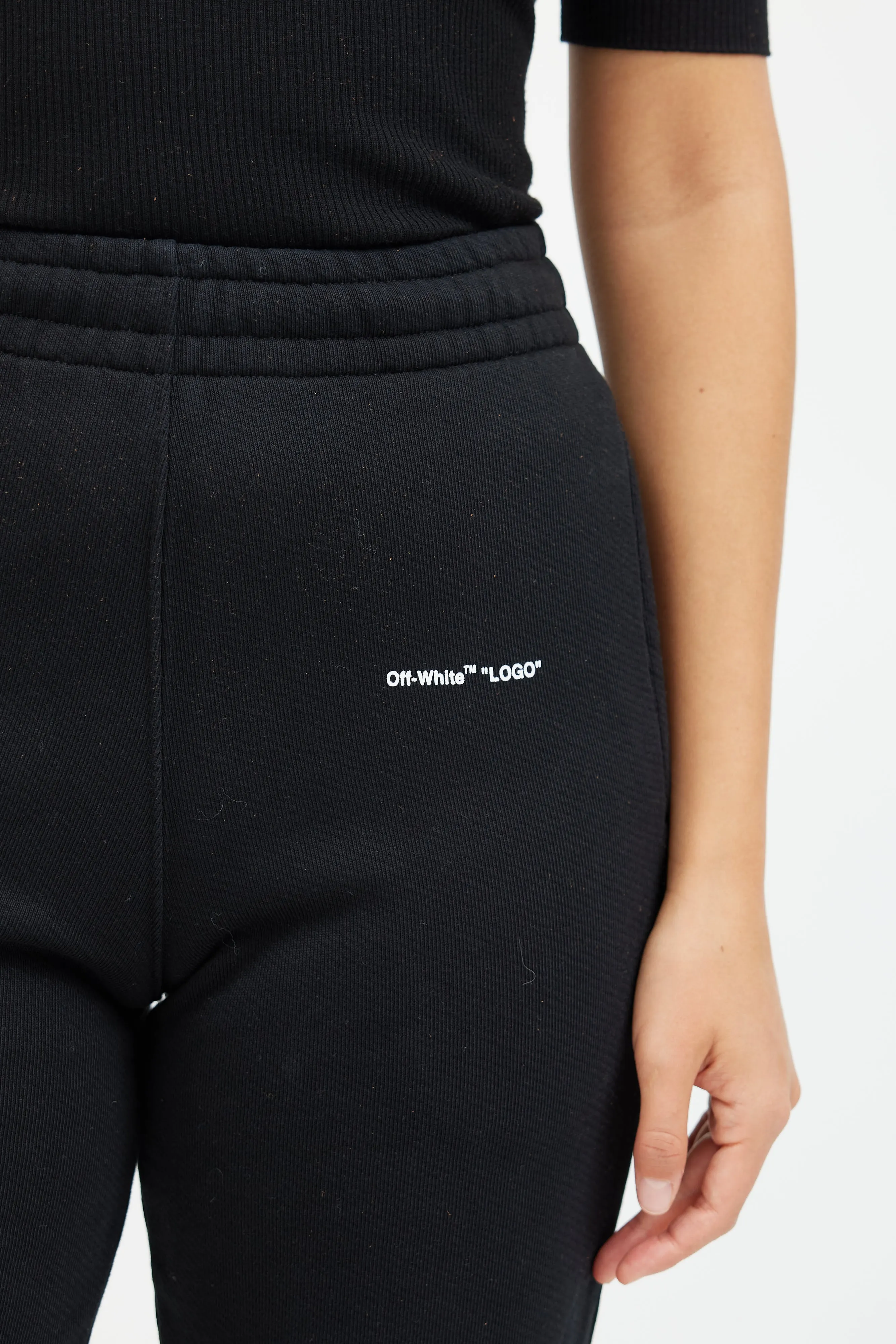 Black & White Logo Sweatpant