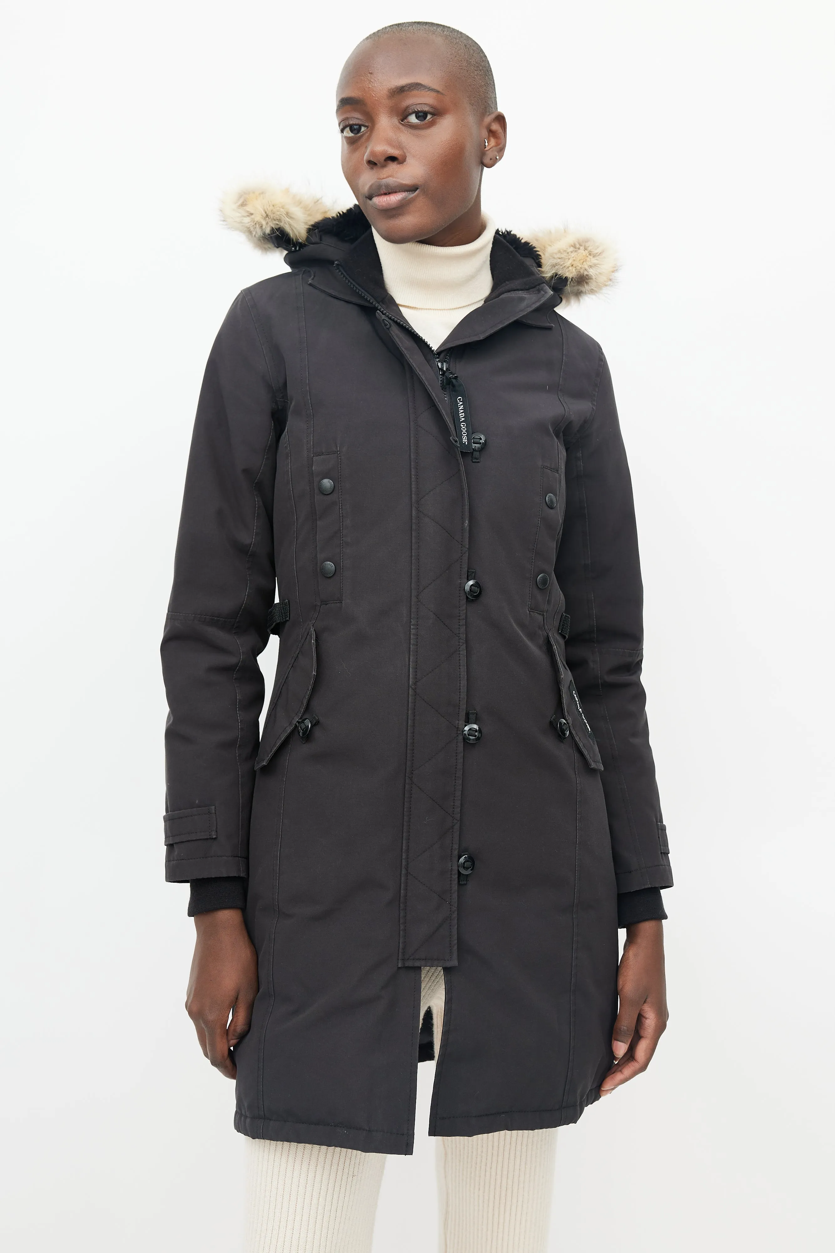 Black Fur Hood Kensington Parka