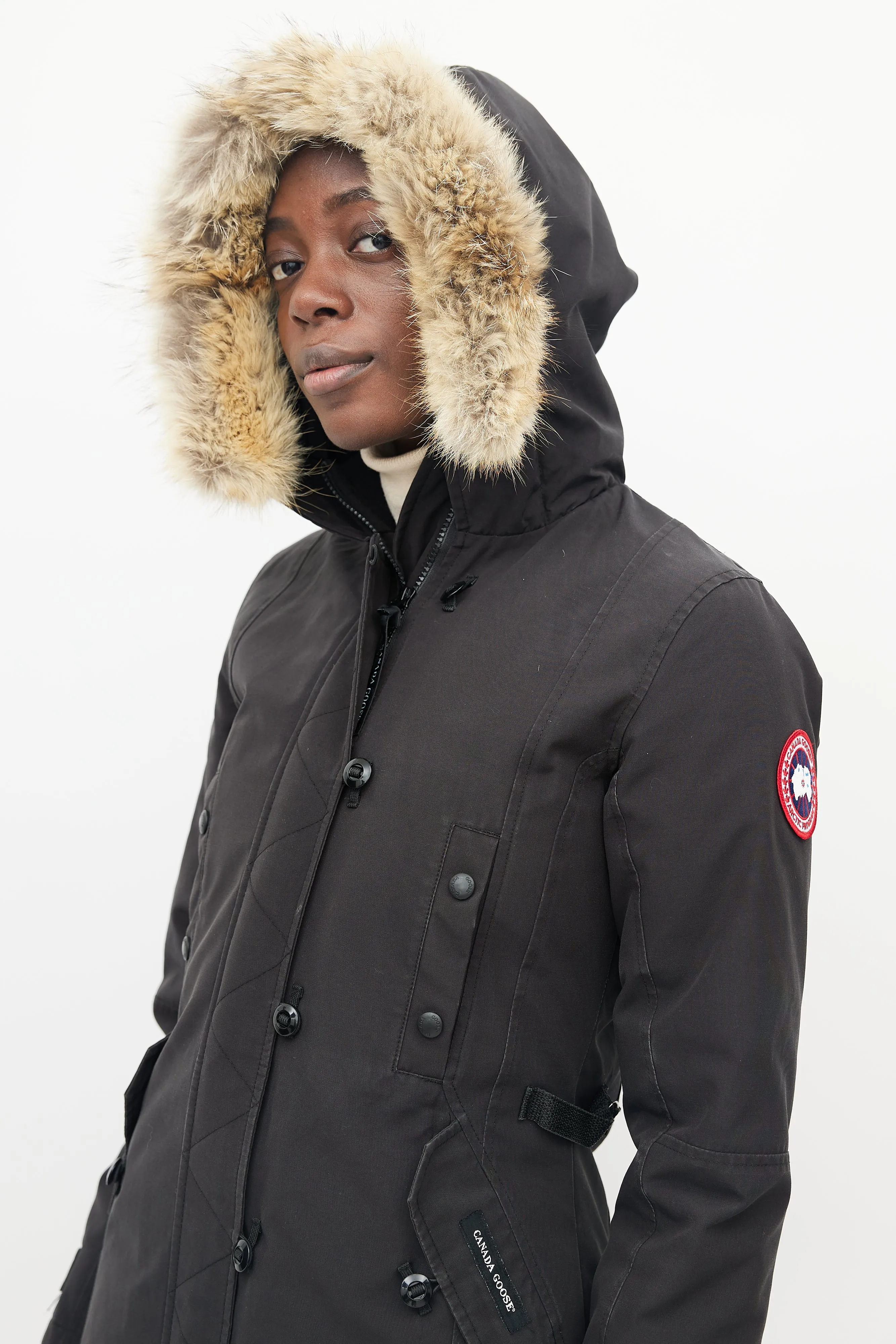 Black Fur Hood Kensington Parka