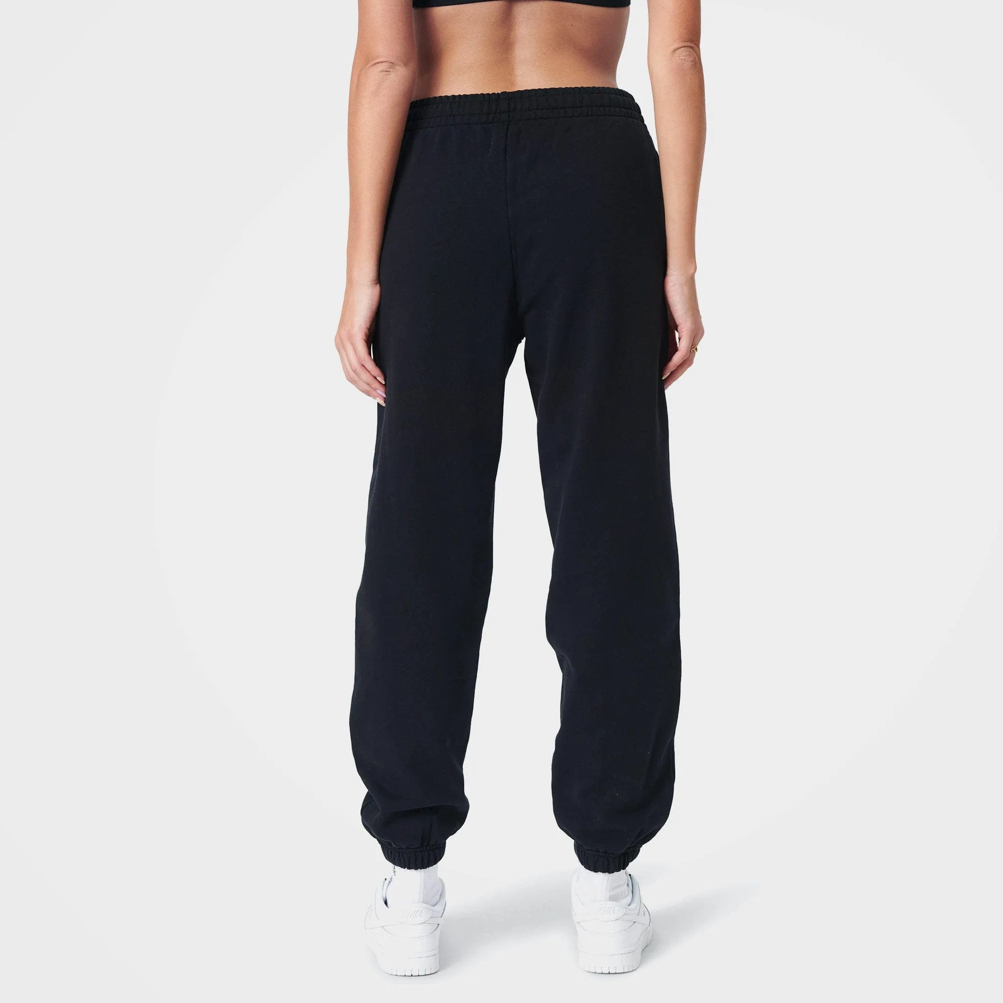 Black Organic Cotton Sweatpants by 7Days Active