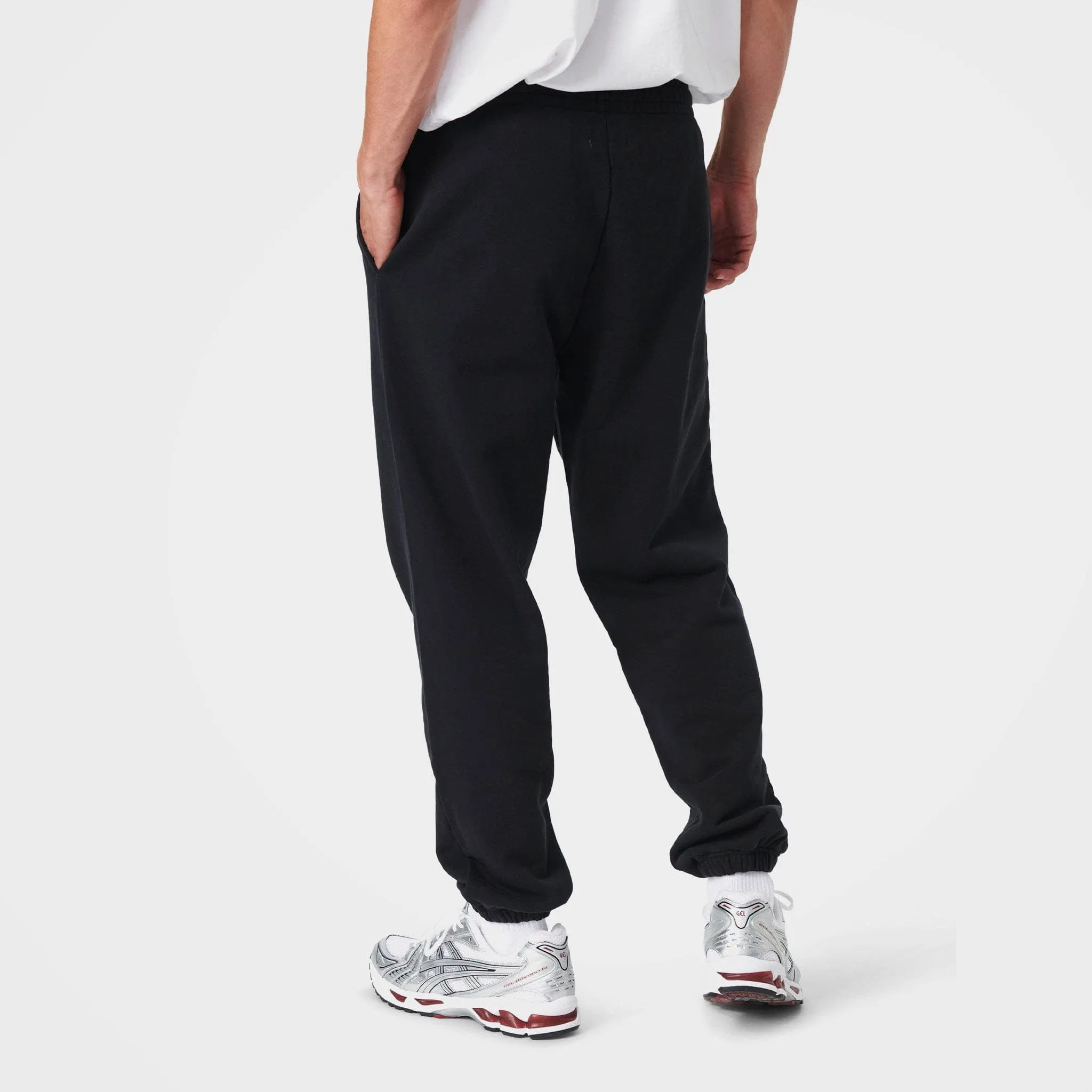 Black Organic Cotton Sweatpants by 7Days Active