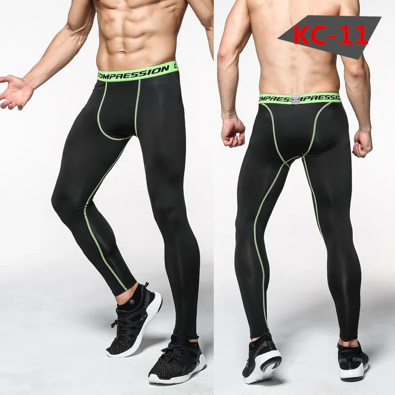 Bodybuilder Patterned Tight Compression Pants