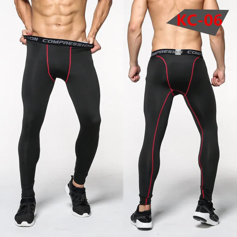 Bodybuilder Patterned Tight Compression Pants