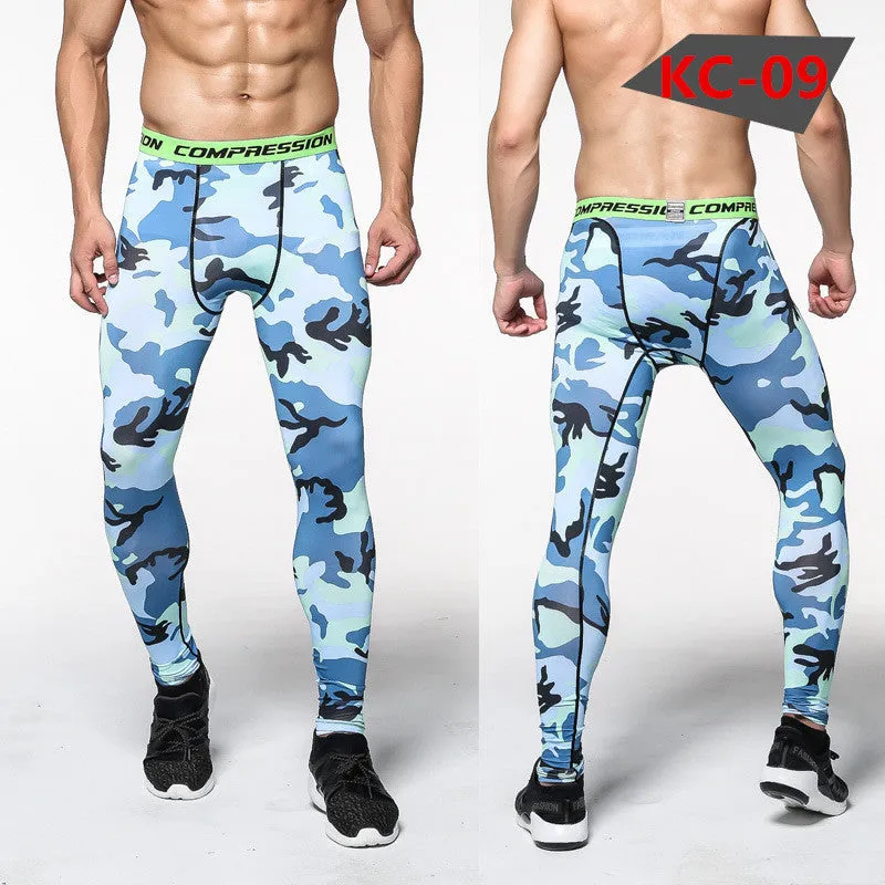 Bodybuilder Patterned Tight Compression Pants