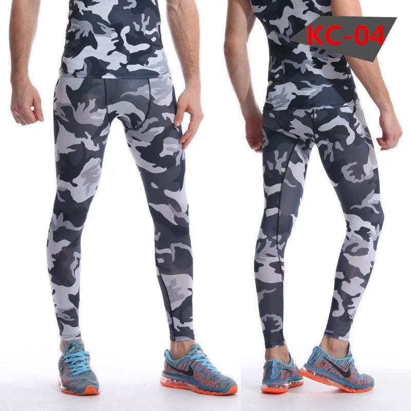 Bodybuilder Patterned Tight Compression Pants