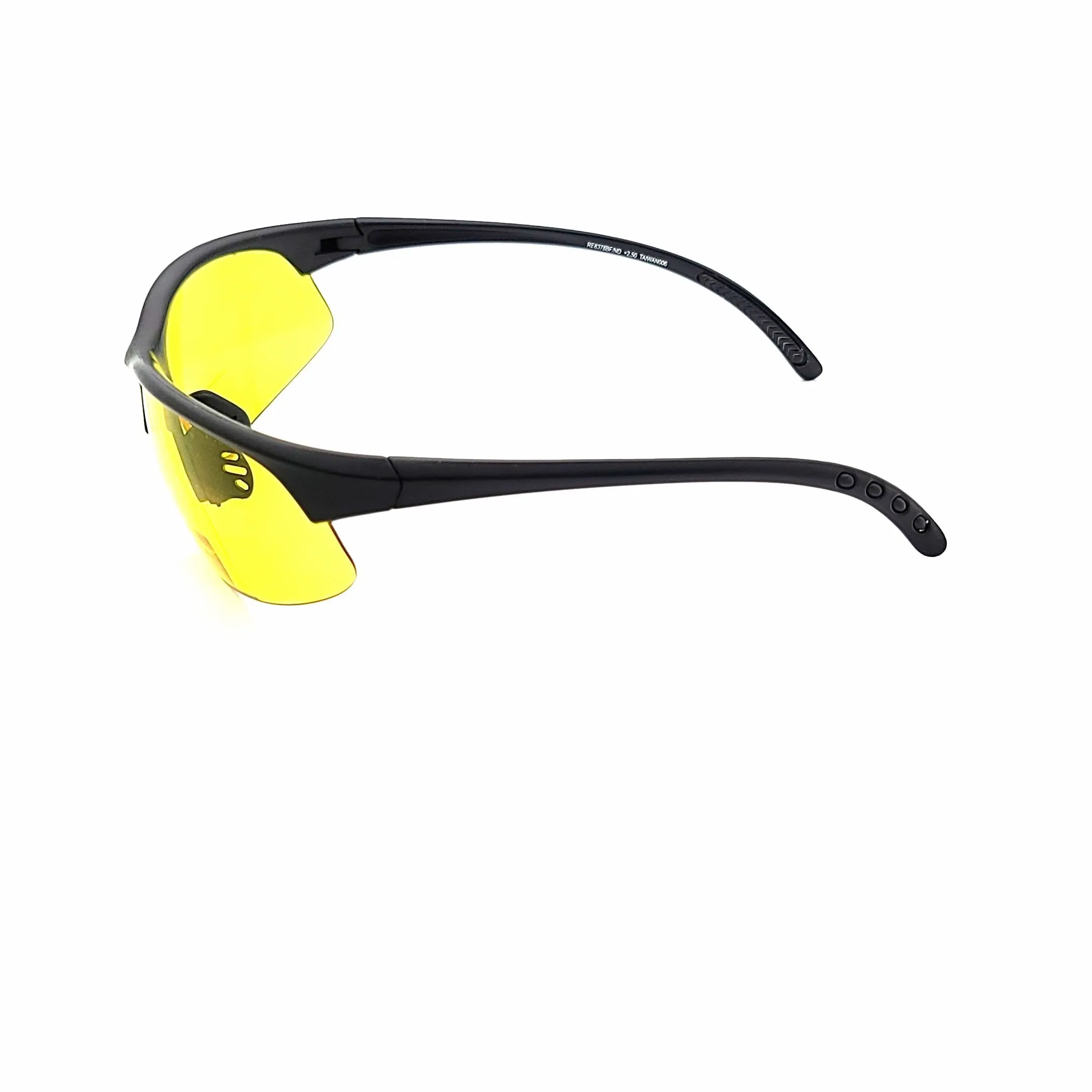 Bone Yard Half Frame Yellow Lens Bifocal Glasses For Shooting, Hunting, and Driving.