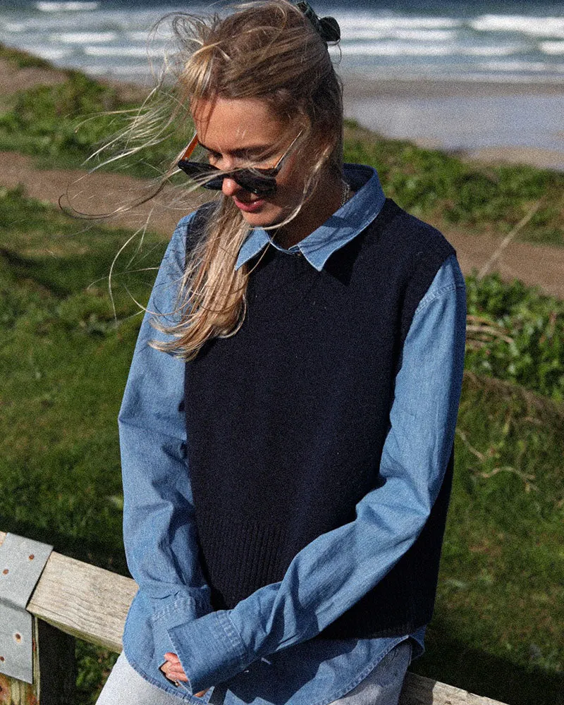 Boyfriend Shirt | Blue Denim