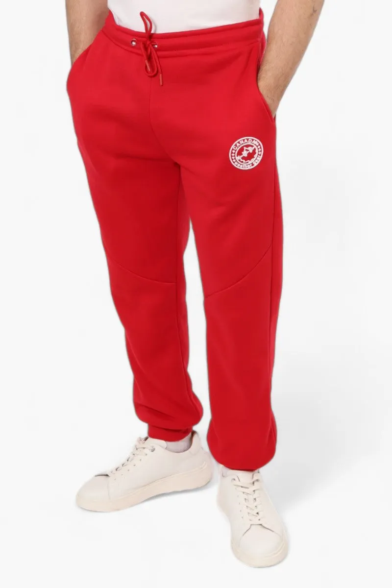 Canada Weather Gear Solid Tie Waist Joggers - Red