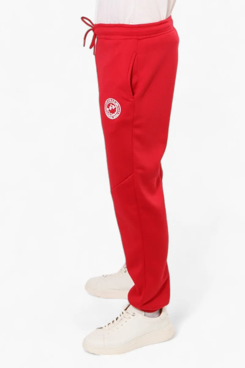 Canada Weather Gear Solid Tie Waist Joggers - Red