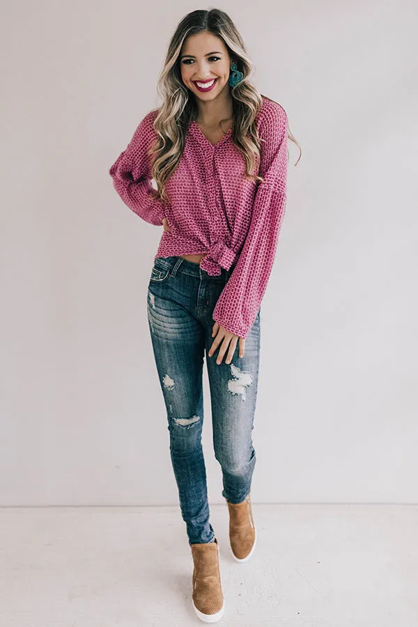 Cappuccinos and Chit Chat Knit Top