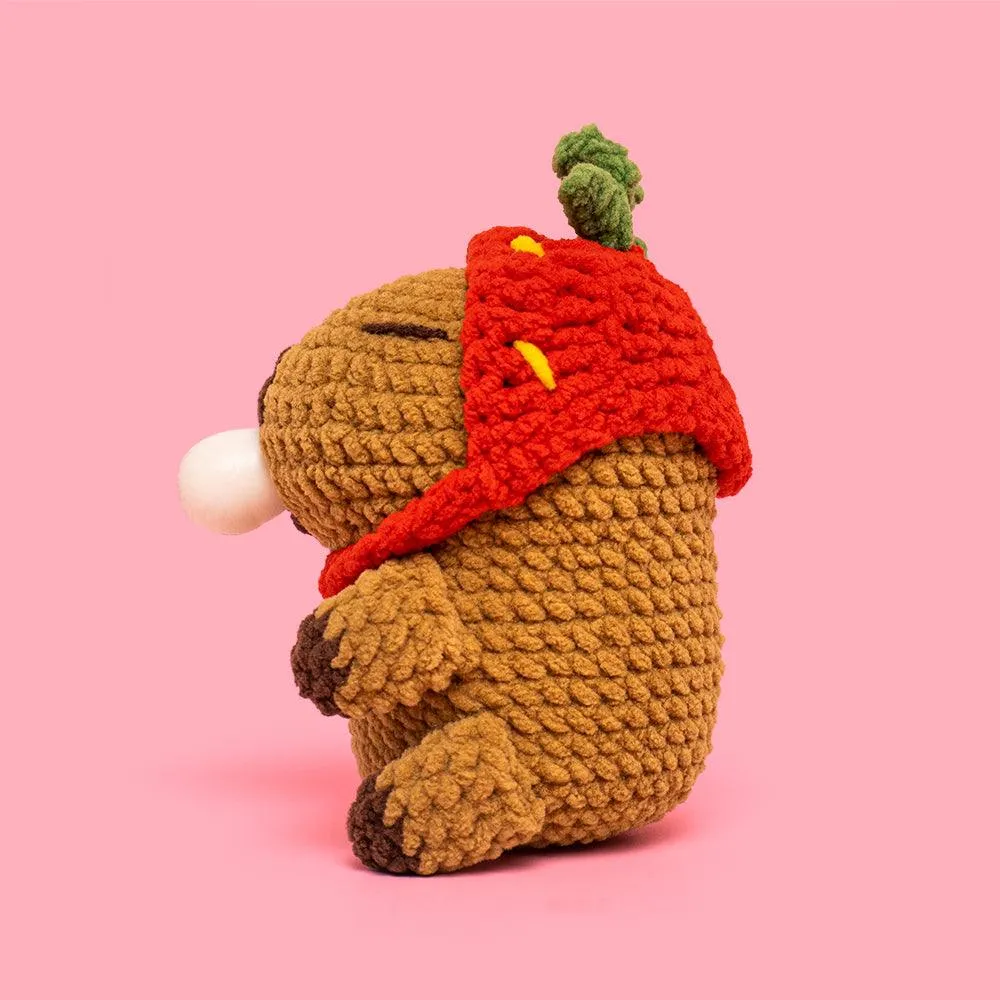 Capybara With A Strawberry Hat