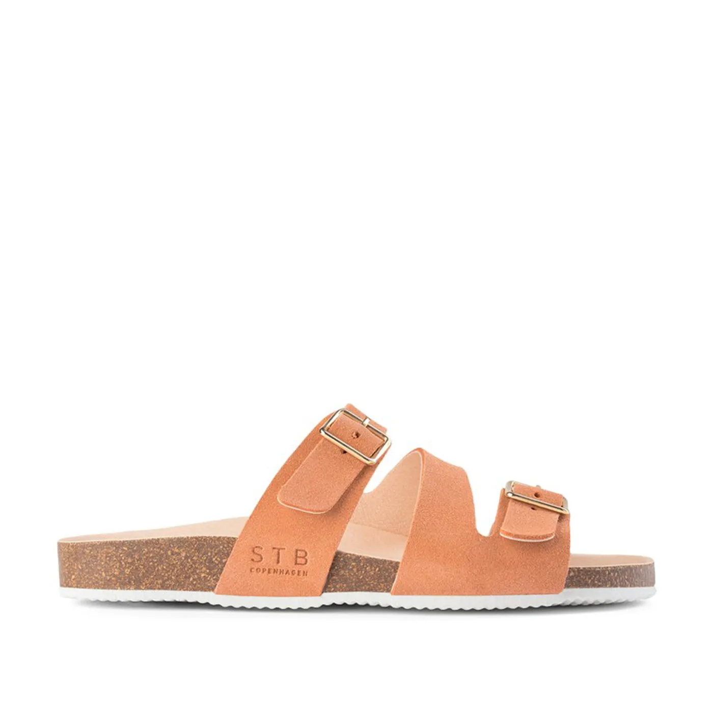 Cara Suede Slip-in Sandal - APRICOT