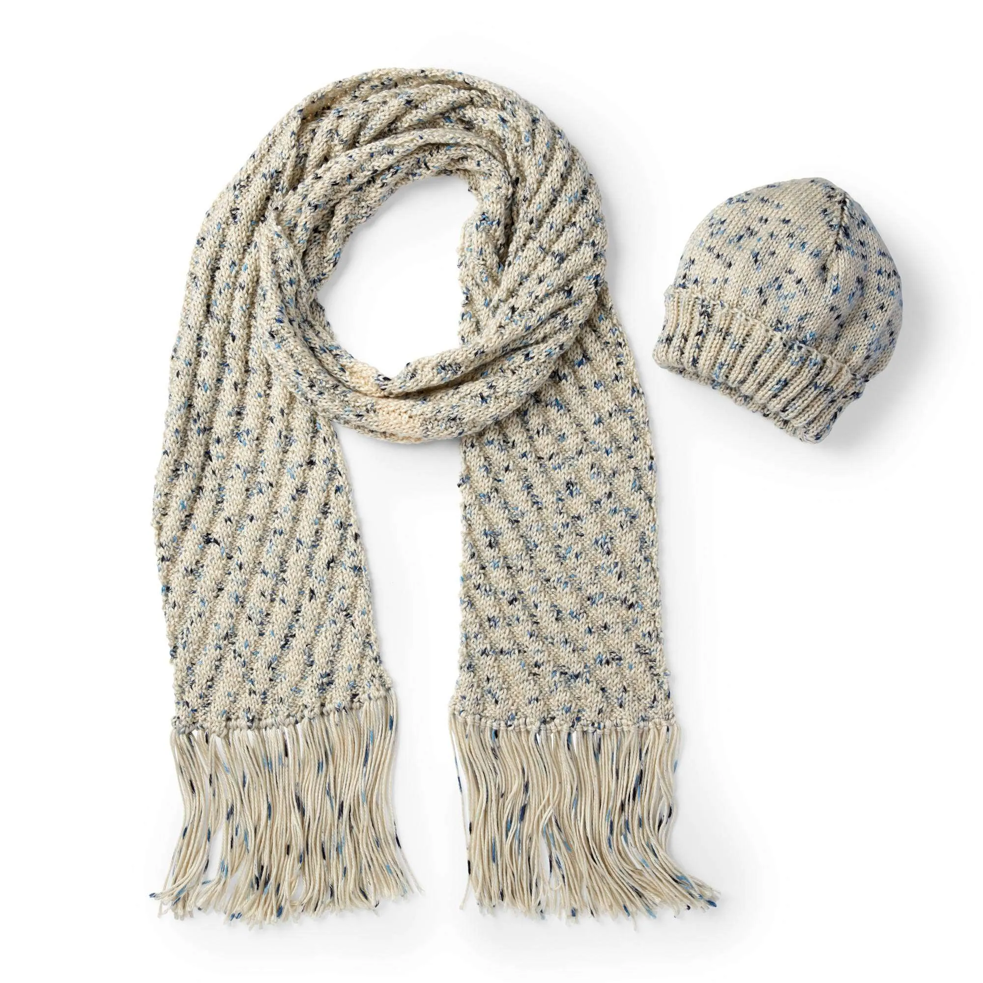 Caron Easy Knit Hat & Scarf