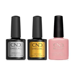 CND - Shellac Combo - Base, Top & Pink Pursuit