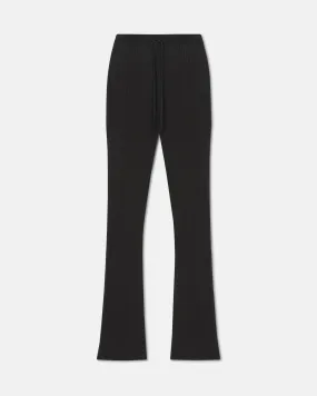 Cornelie - Ribbed-Knit Pants - Anthracite