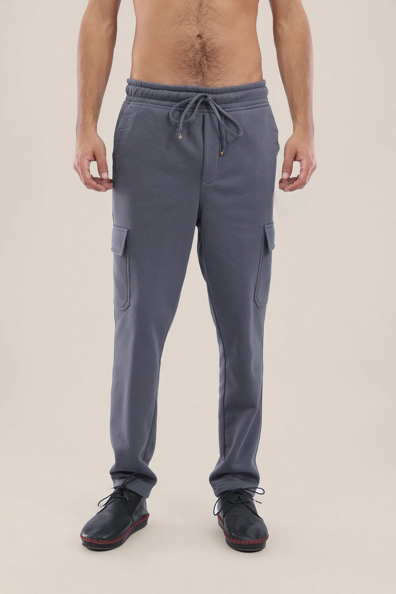 Cotton Milton Sweatpants with drawstring