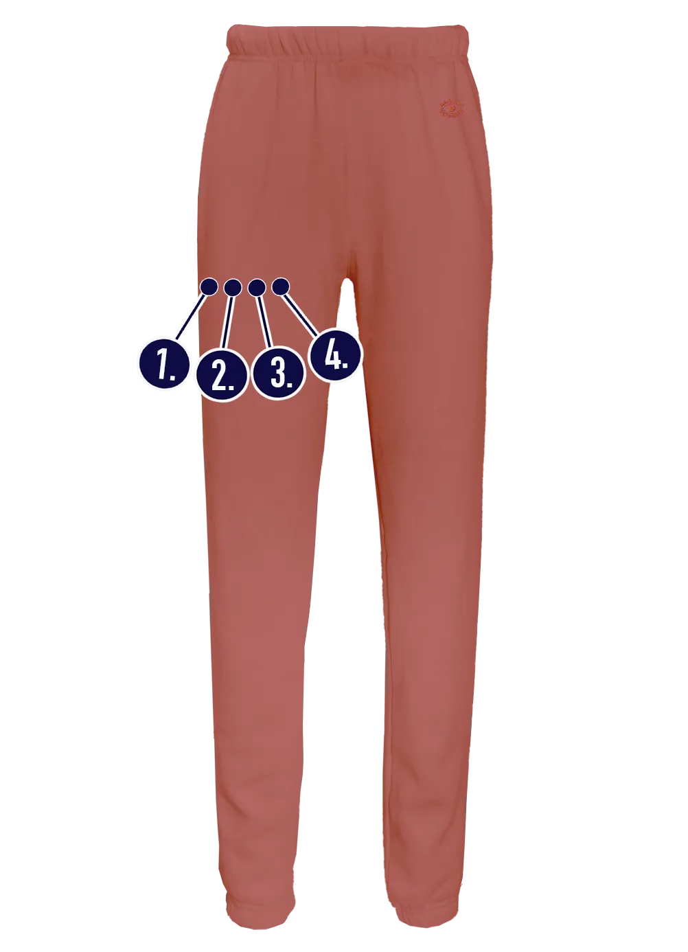 Custom Mini Embroideries Sweatpants