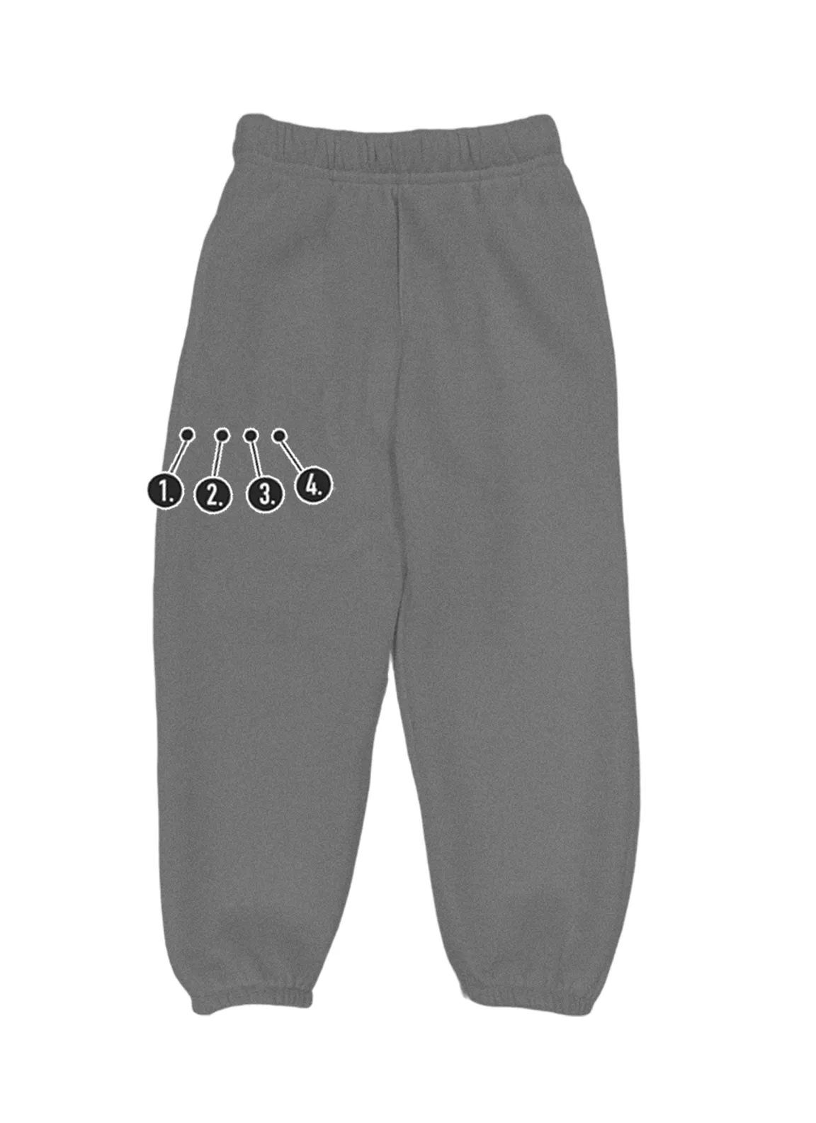 Custom V-Day 4 Mini Horizontal Thigh Kids Sweatpants