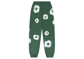 DENIM TEARS THE COTTON WREATH SWEATPANTS GREEN