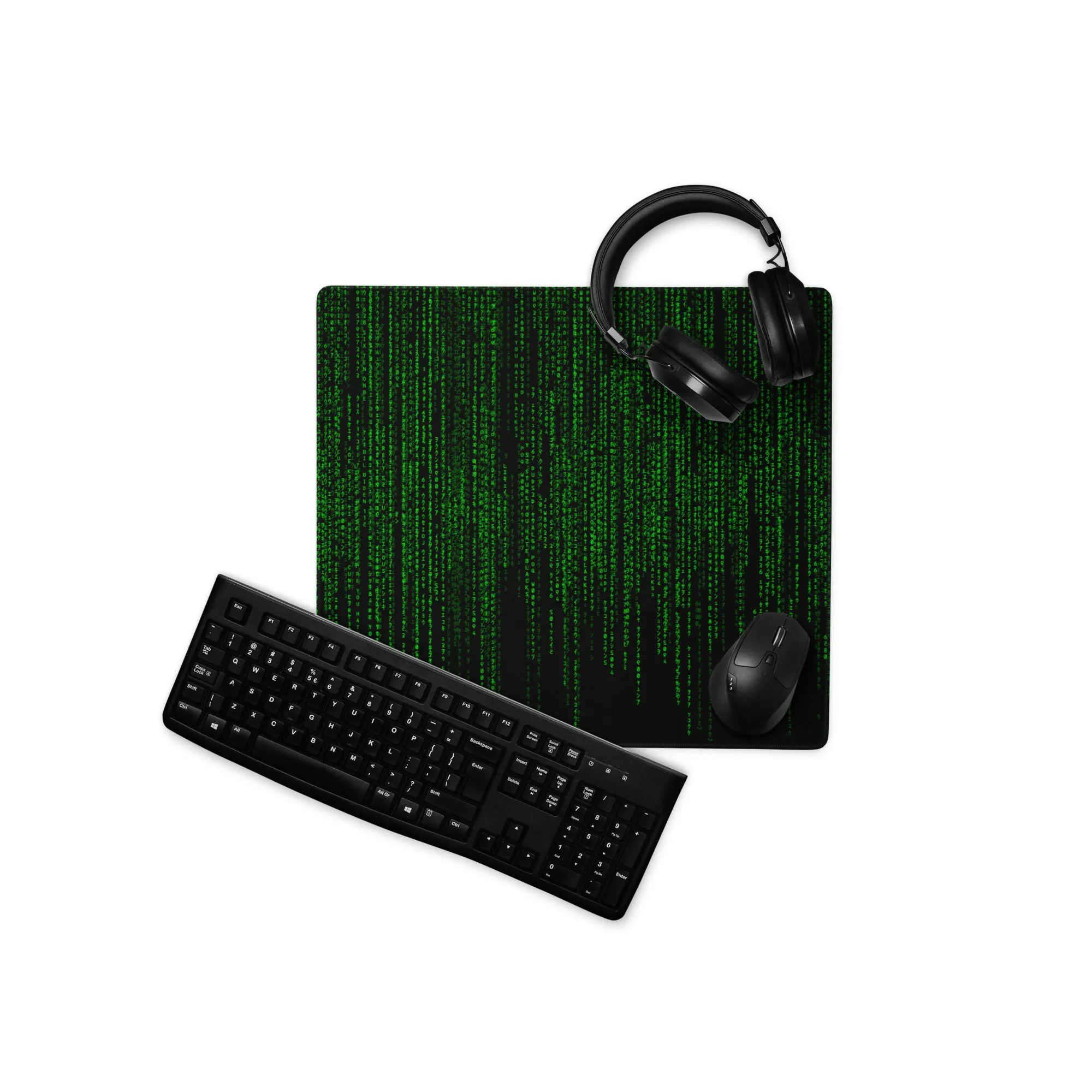 Digital Rain Gaming Desk Mat