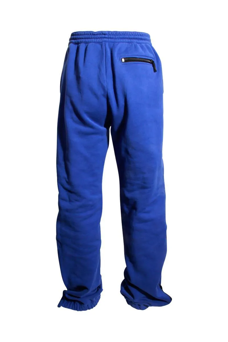 DSQUARED2 x MERT & MARCUS Wide Leg Side Zip Pant Blue