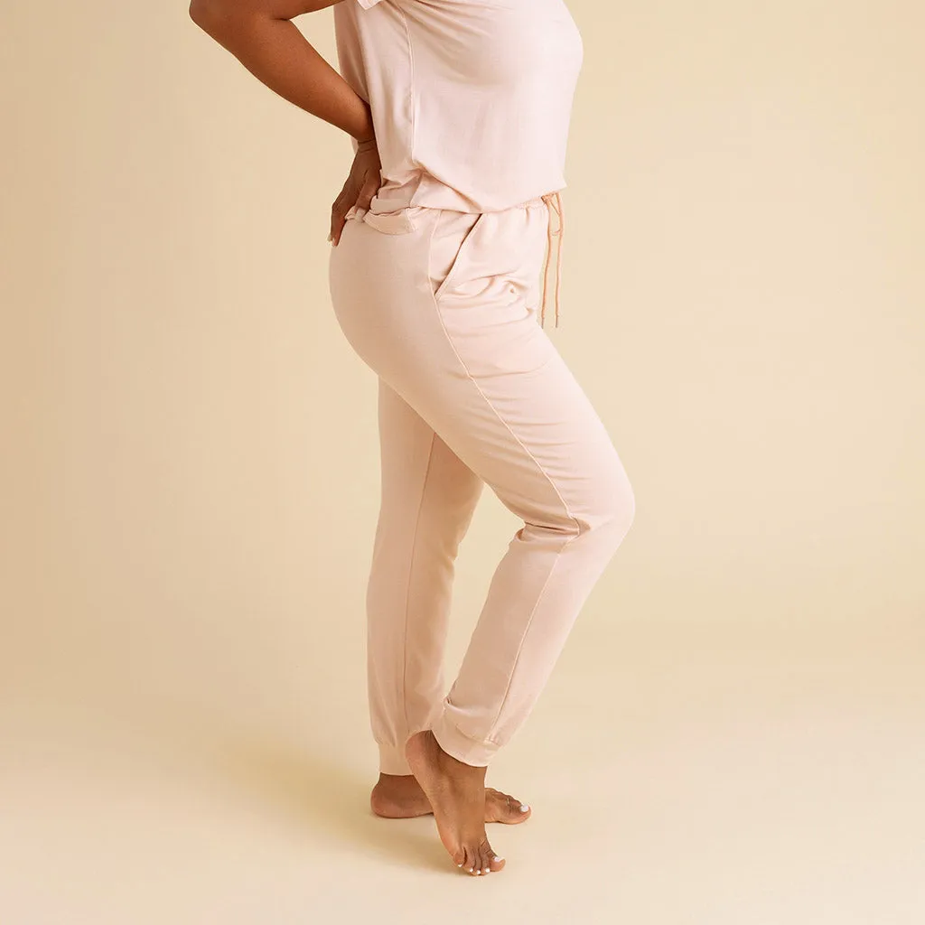 Dusty Blush Women's French Terry Joggers