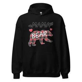 Family Hoodie Mama Bear Blended Cotton Ultra Soft Midweight Pullover