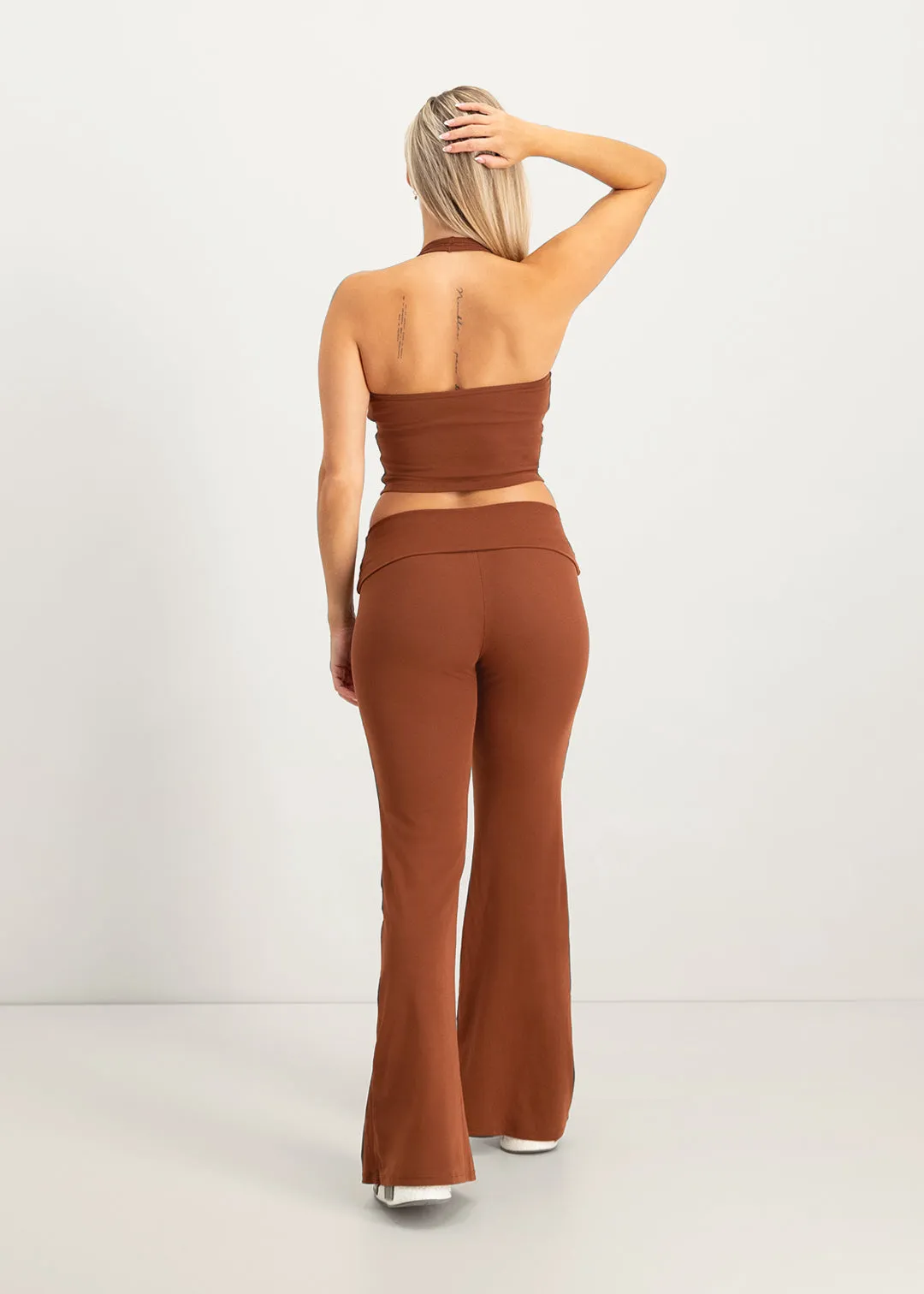 Flare Lounge Pants - Brown