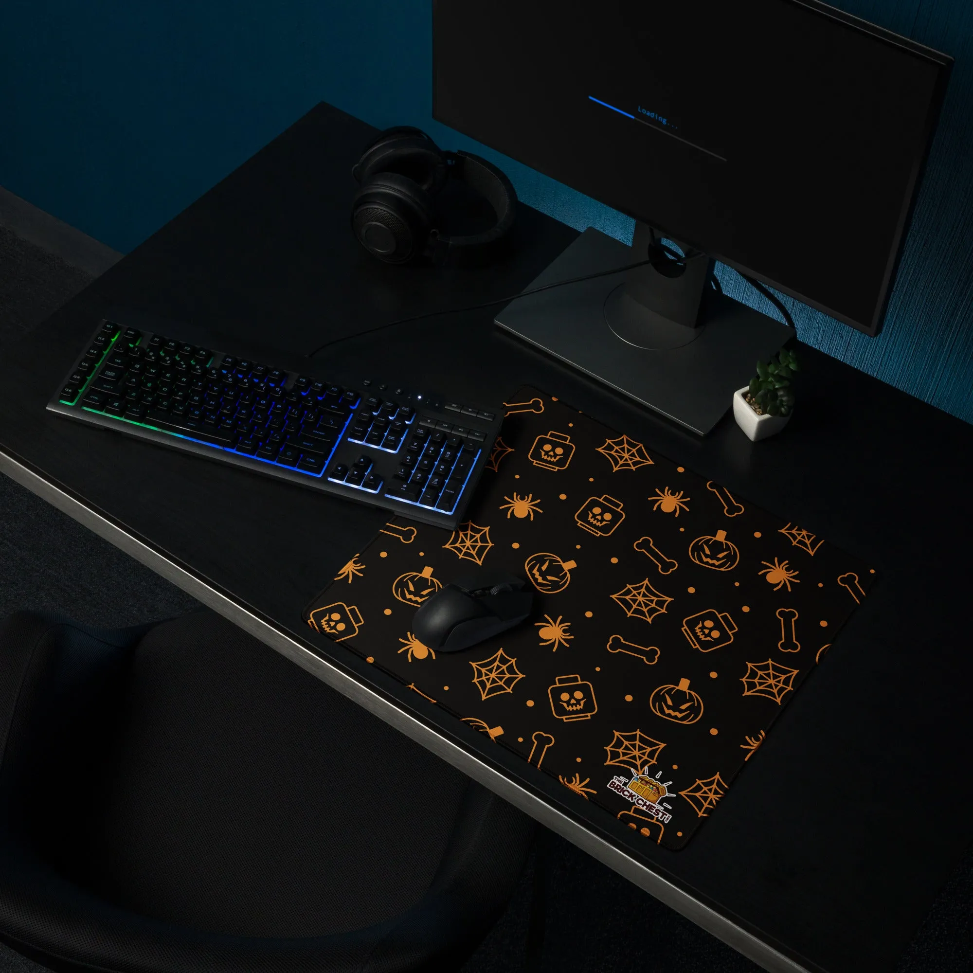 Ghost Spider Skeletons Gaming Mouse Pad Building Mat