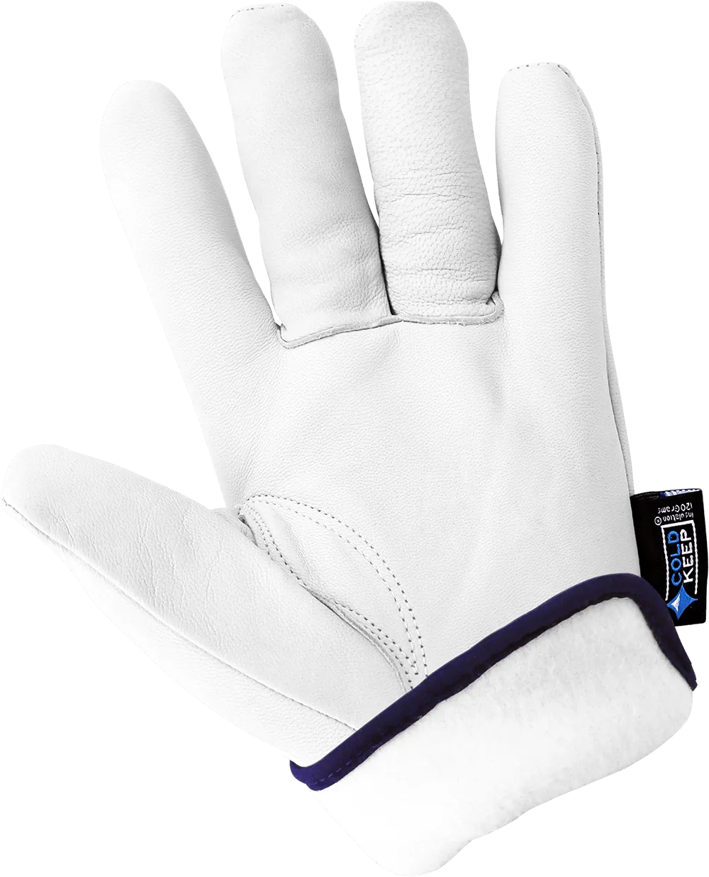 Global Glove Premium-Grade Goatskin Insulated Drivers Gloves - White